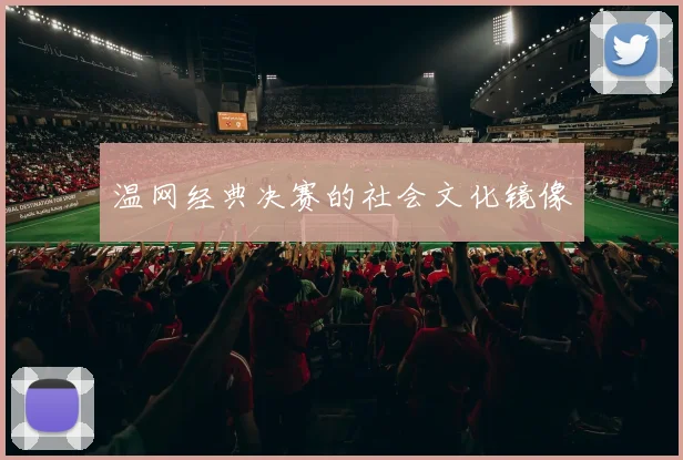 温网经典决赛的社会文化镜像